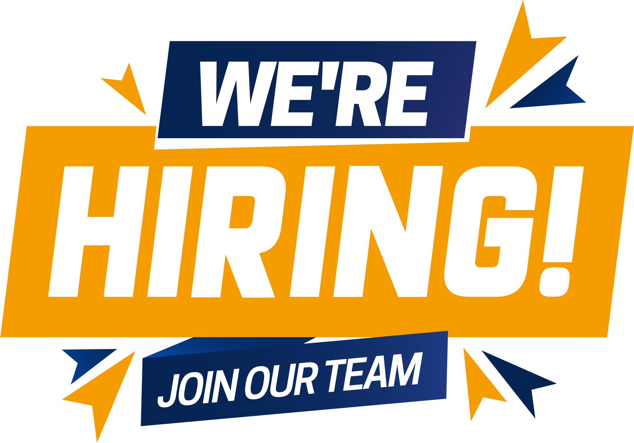 Call illustration "We are hiring! Join our team now!"