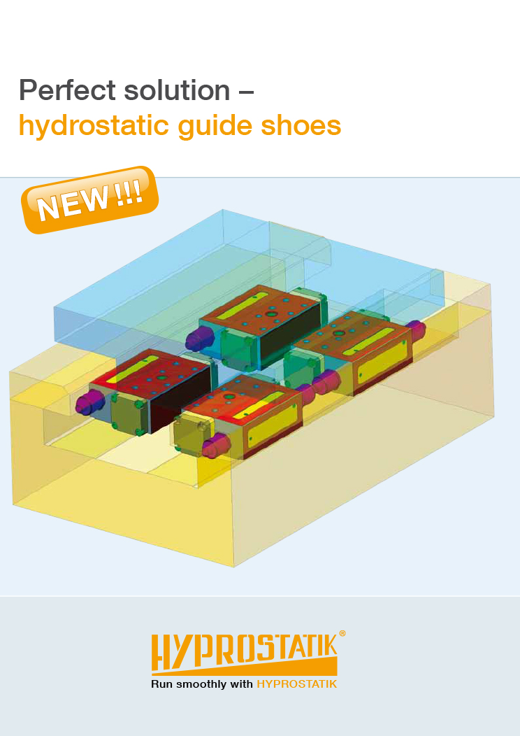 HYPROSTATIK-guide-shoes English cover sheet Flyer Hydrostatic guide shoes
